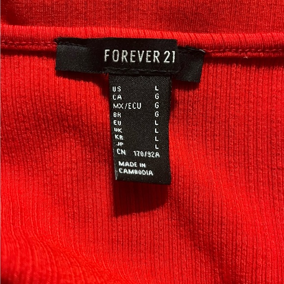 Forever 21 Vibrant Red Knit dress - Picture 3 of 3